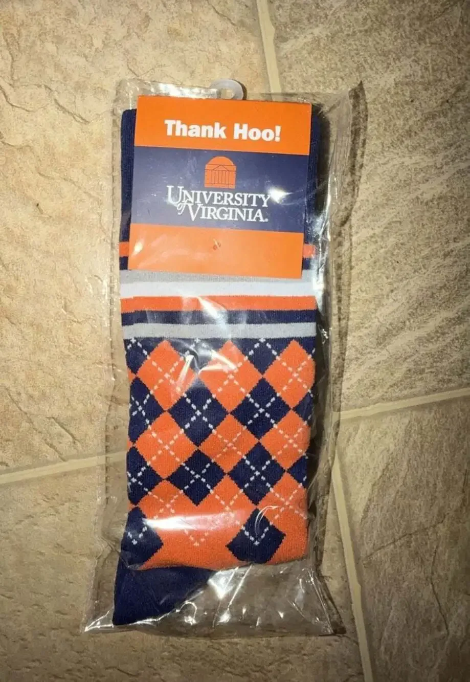 University of Virginia Cavaliers Argyle Crew Dress Socks